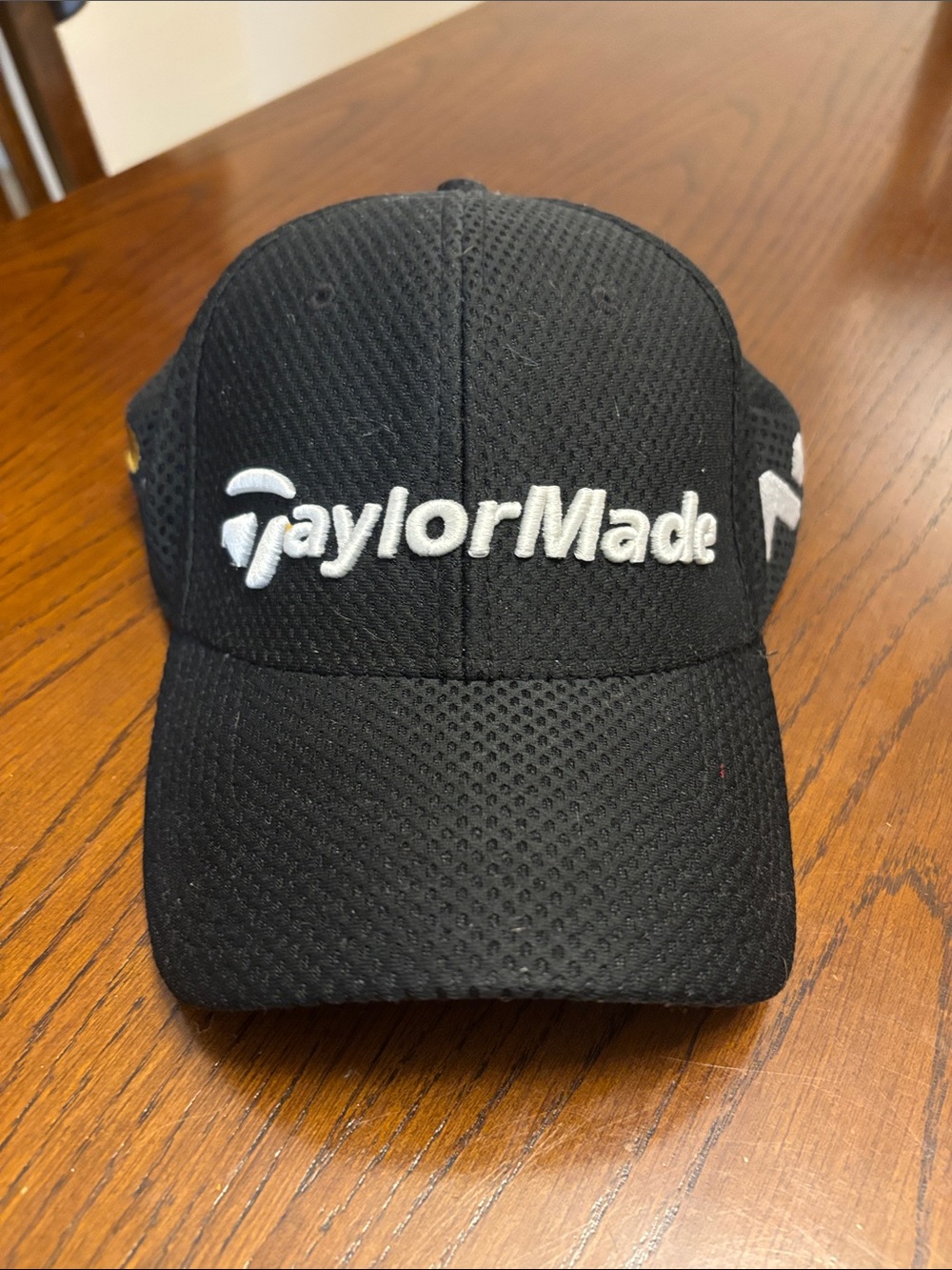 TaylorMade Black Hat with White Logo
